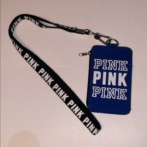 PINK VS - id holder and lanyard
